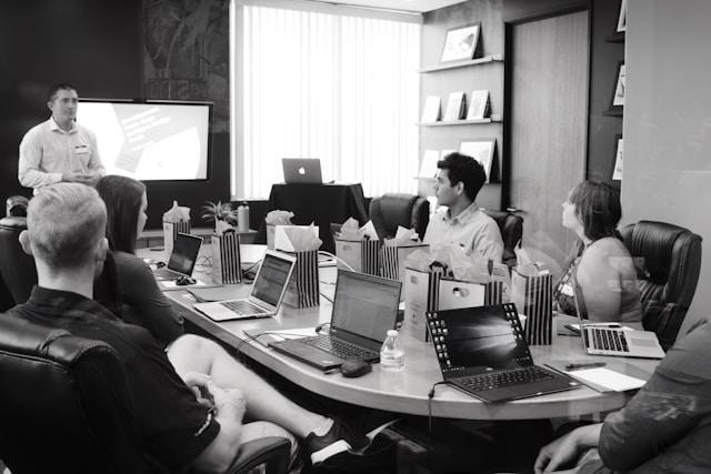 Workshop corporativo em andamento
